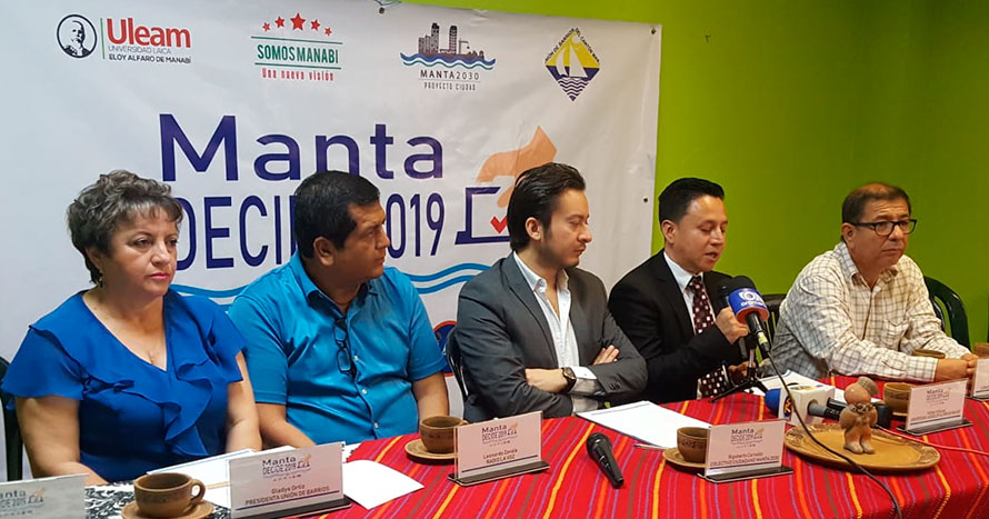 MANTA DECIDE 2019, DEBATE ENTRE LOS CANDIDATOS A LA ALCALDÍA DE MANTA