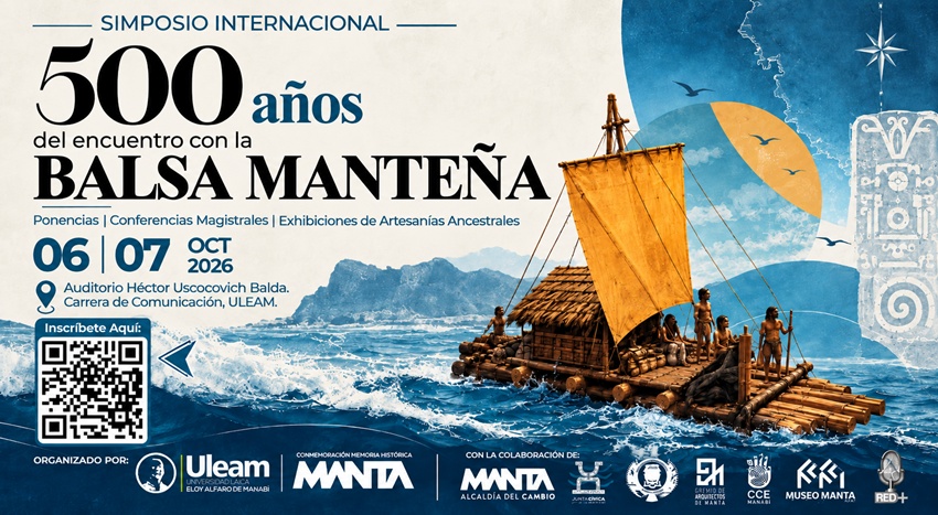Manta será sede de Simposio Internacional por los 500 años del Encuentro con la Balsa Manteña